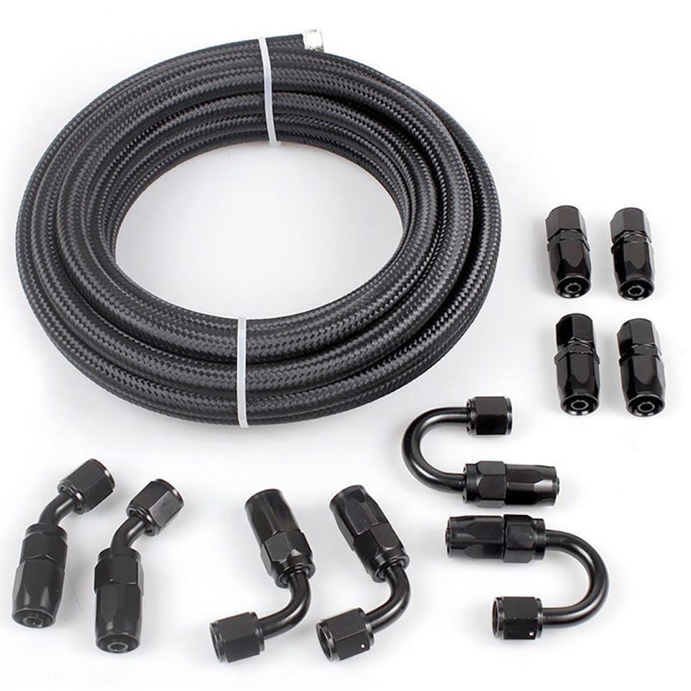 Oil fuel line kit ready for vehicle installation