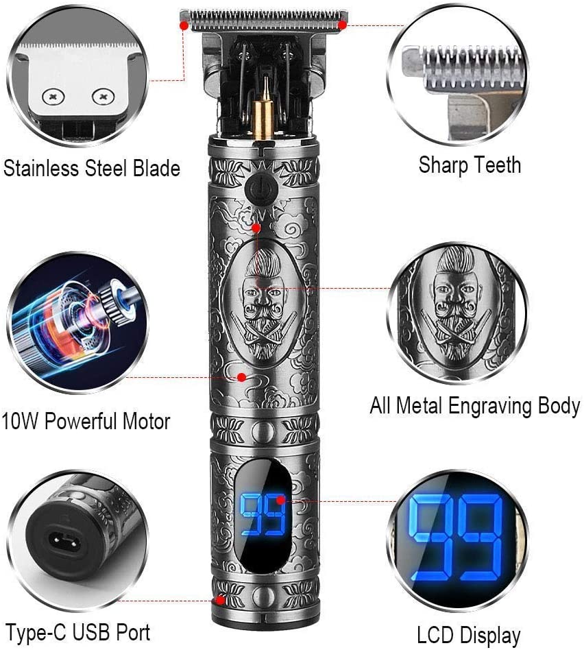 Hair Trimmer Shaver Clippers Cordless - The Shopsite
