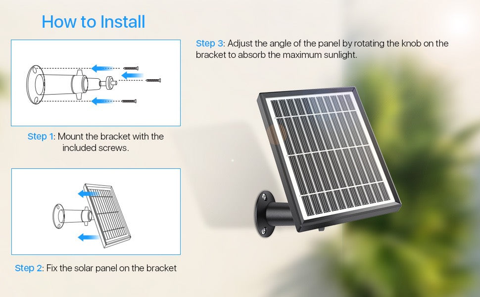 Solar Panel Charger For Arlo Essential Spotlight Cameras - The Shopsite