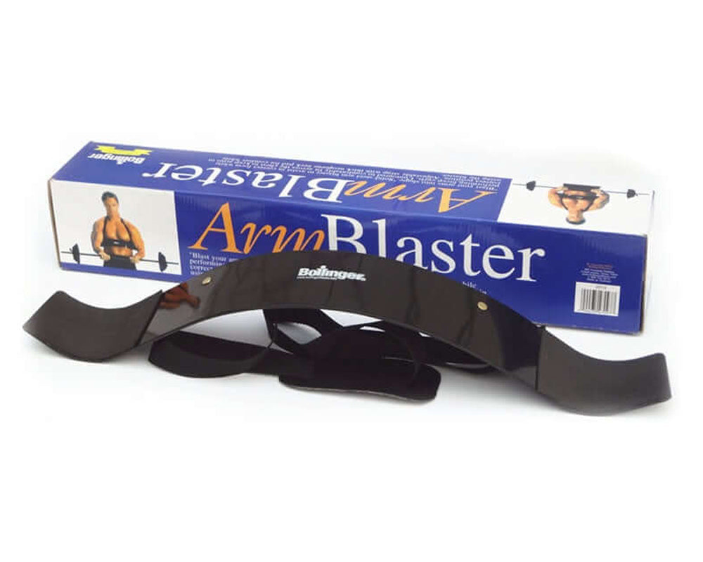 Arm blaster packaging with instructions