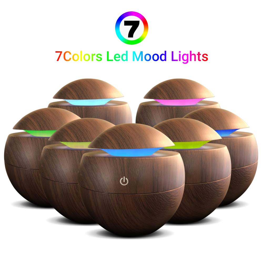 Humidifier Essential Oils Diffuser, 130ml - The Shopsite