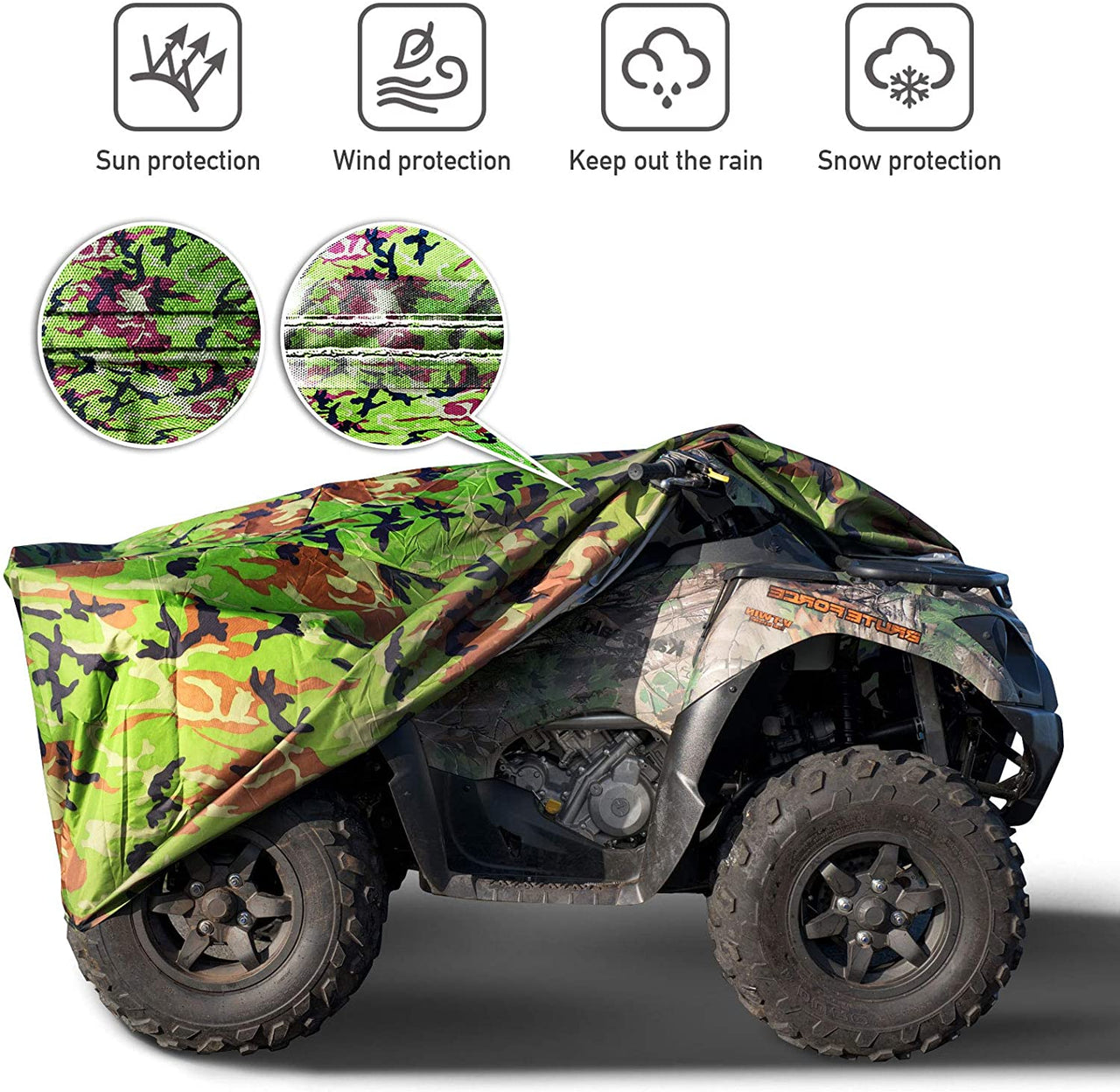 Waterproof 3Xl 190T Ployster Fiber Anyi Uv Quad Bike Tractor Atv Cover - The Shopsite