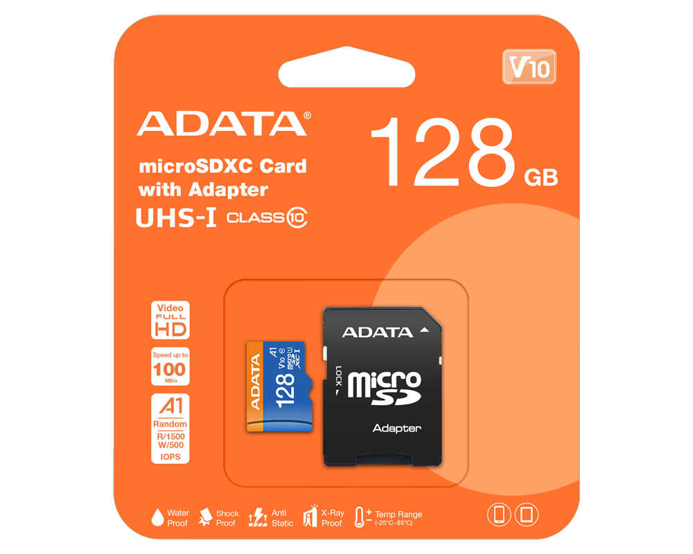 Microsd Label ADATA 128GB Micro SD Card High-Speed UHS-I Class 10 Memory – Homyspire
