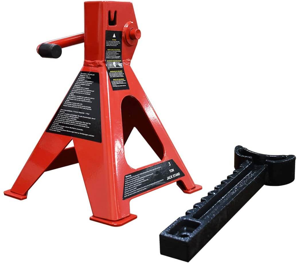 Axle Stand Pair Steel Jack Auto Stands, 3 Ton Capacity