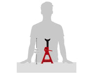 Thumbnail for Axle Stand Pair Steel Jack Auto Stands, 3 Ton Capacity