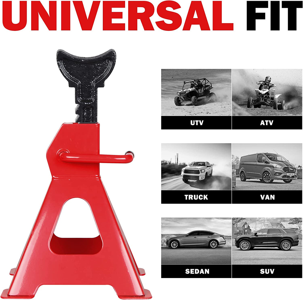 Heavy Duty 6 Ton Axle Stands A Pair