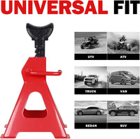 Thumbnail for Heavy Duty 6 Ton Axle Stands A Pair
