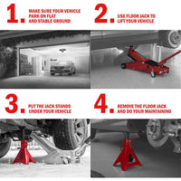 Thumbnail for Heavy Duty 6 Ton Axle Stands A Pair