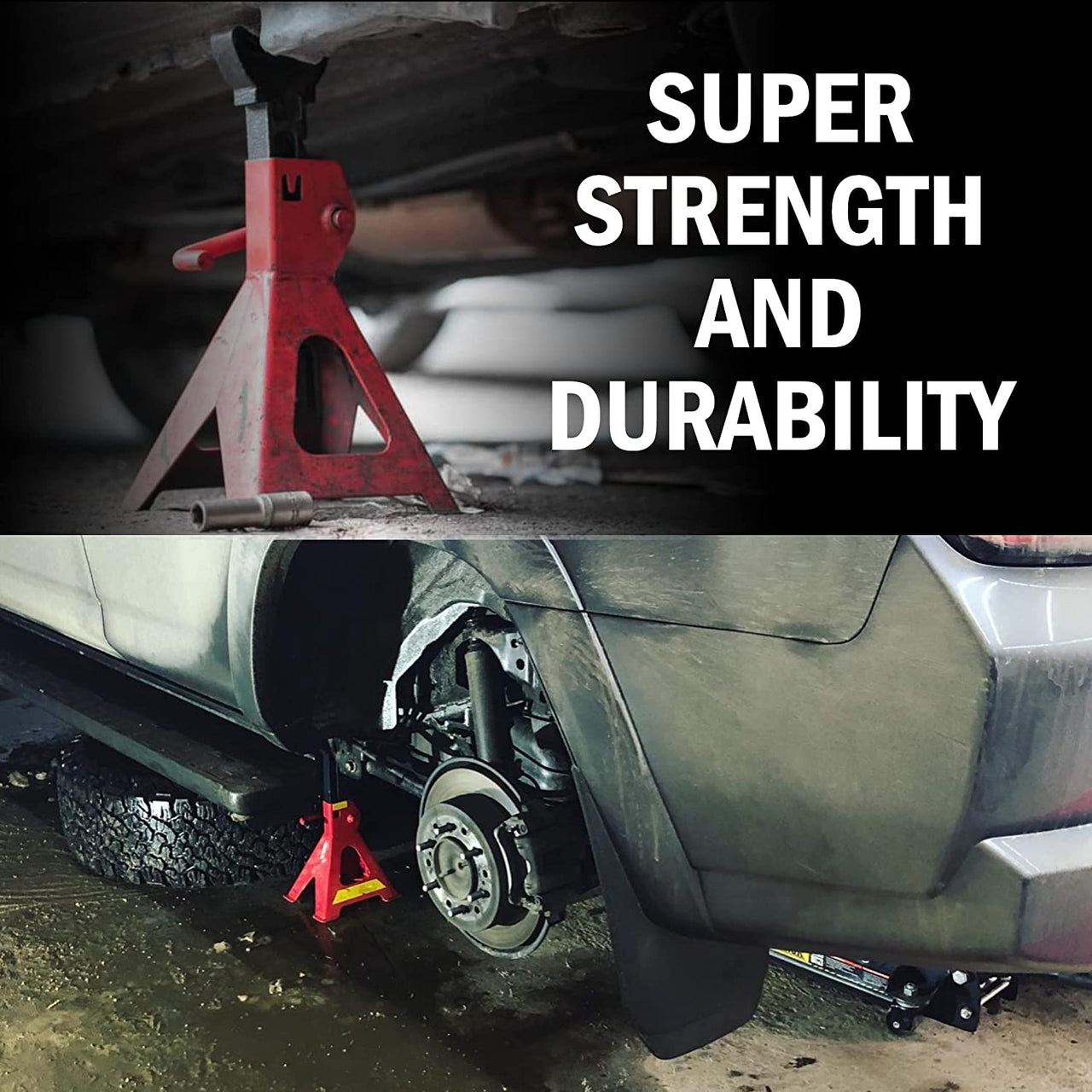 Heavy Duty 6 Ton Axle Stands A Pair