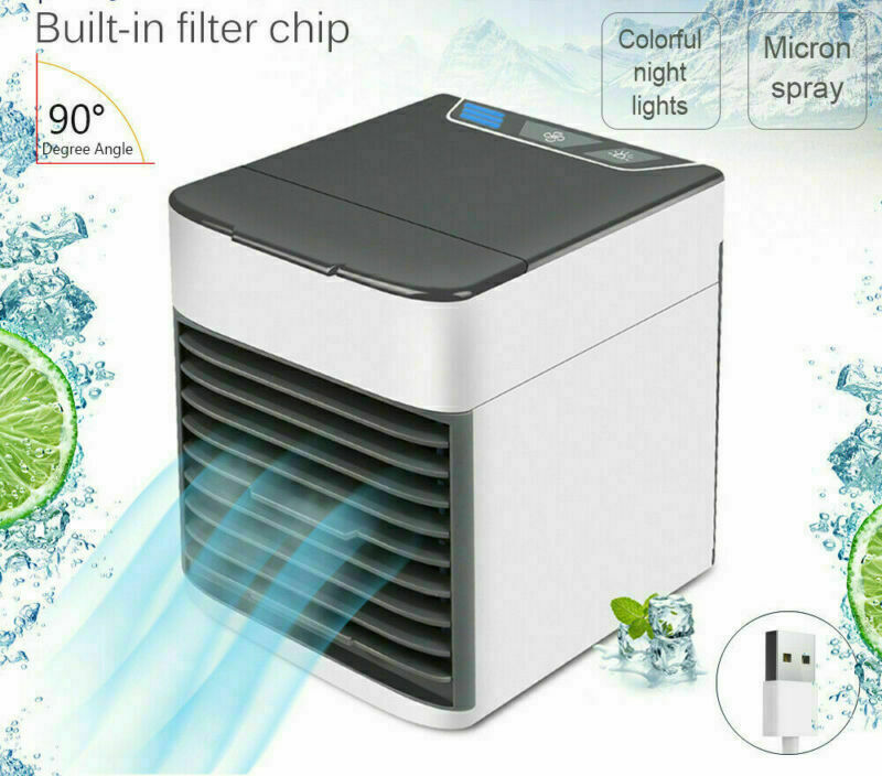 Air cooler with colourful LED lamp