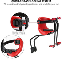 Thumbnail for Baby Seat For Bike, Child Front Baby Seat Bike Carrier Red - The Shopsite