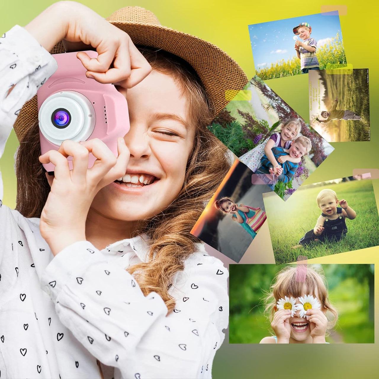 Camera with keychain necklace