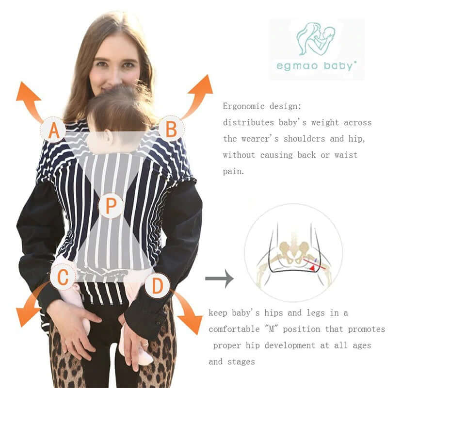 Baby Wrap Carrier Black - The Shopsite