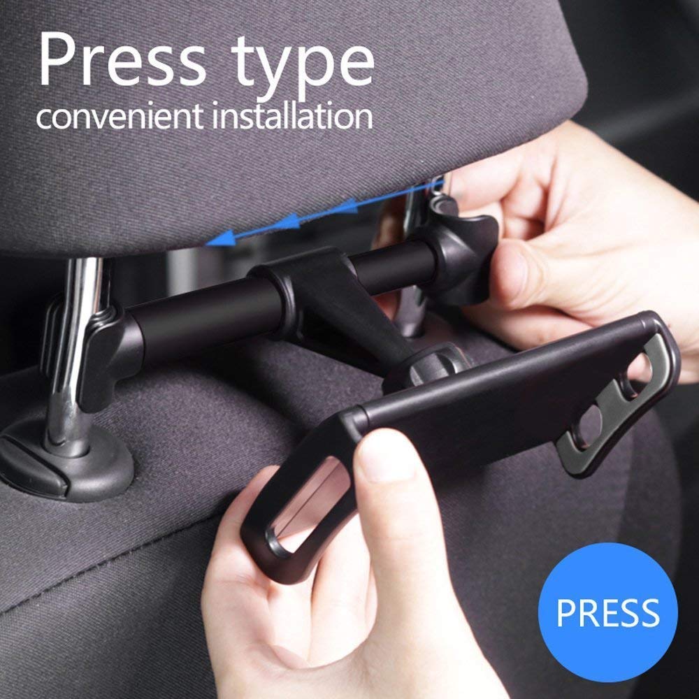 Holder installed on car headrest metal posts