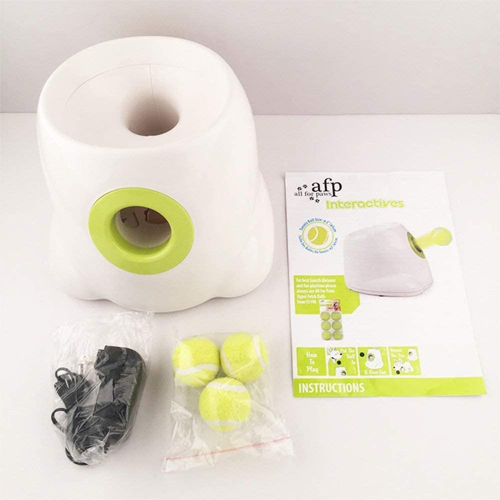 Dog ball launcher quiet and secure operation