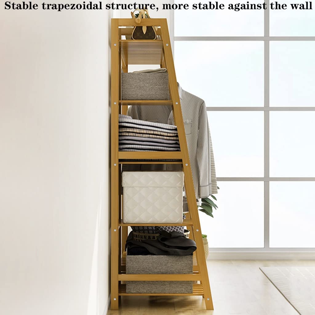 Bamboo Wardrobe Clothes Rack - The Shopsite