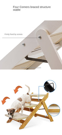 Thumbnail for Pet Steps Ramp Dog Stairs Cat 3 Steps Portable