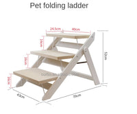 Thumbnail for Pet Steps Ramp Dog Stairs Cat 3 Steps Portable