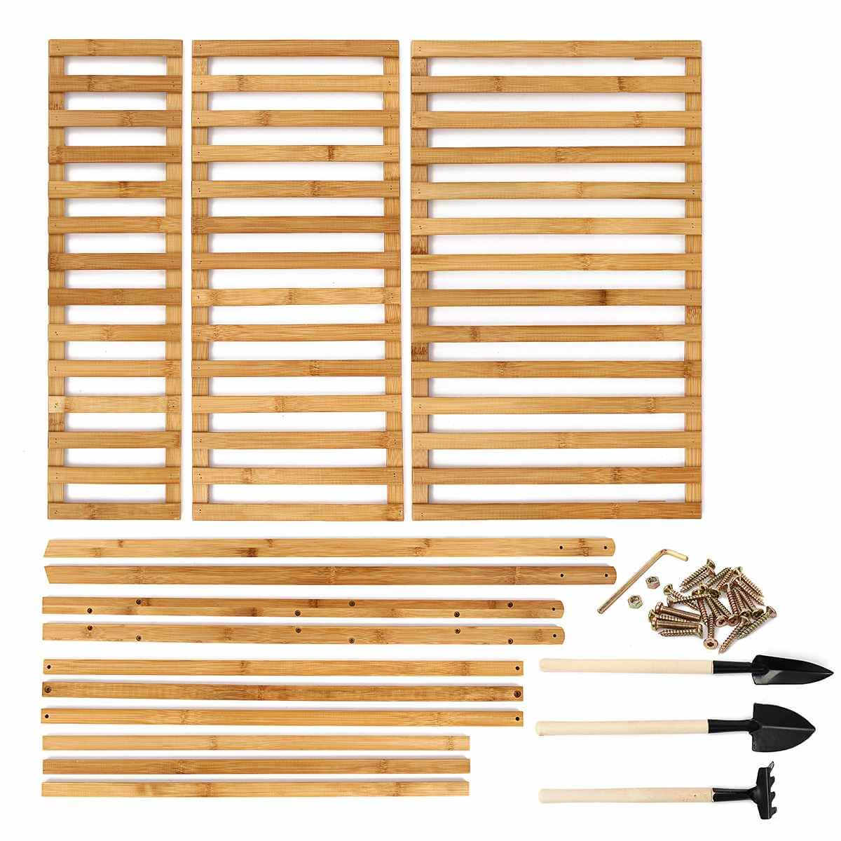 Lightweight bamboo plant rack