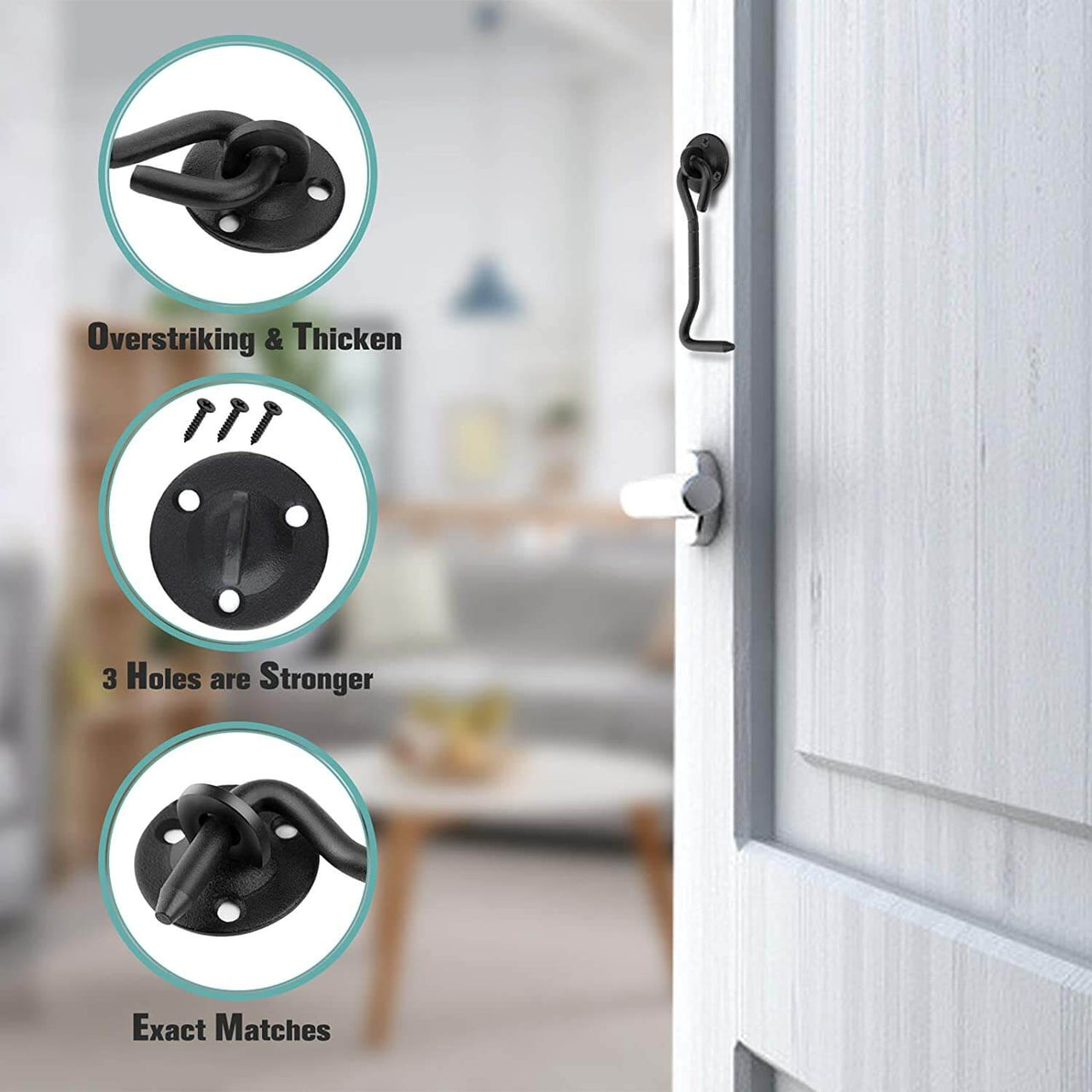 Barn Door Hardware Hook 2 4 '' Privacy Hooks - The Shopsite