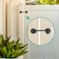 Thumbnail for Barn Door Hardware Hook 2 4 '' Privacy Hooks - The Shopsite