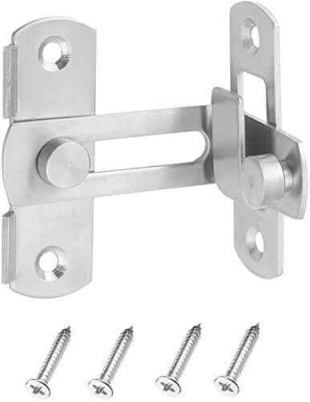 Rust-resistant stainless steel latch detail