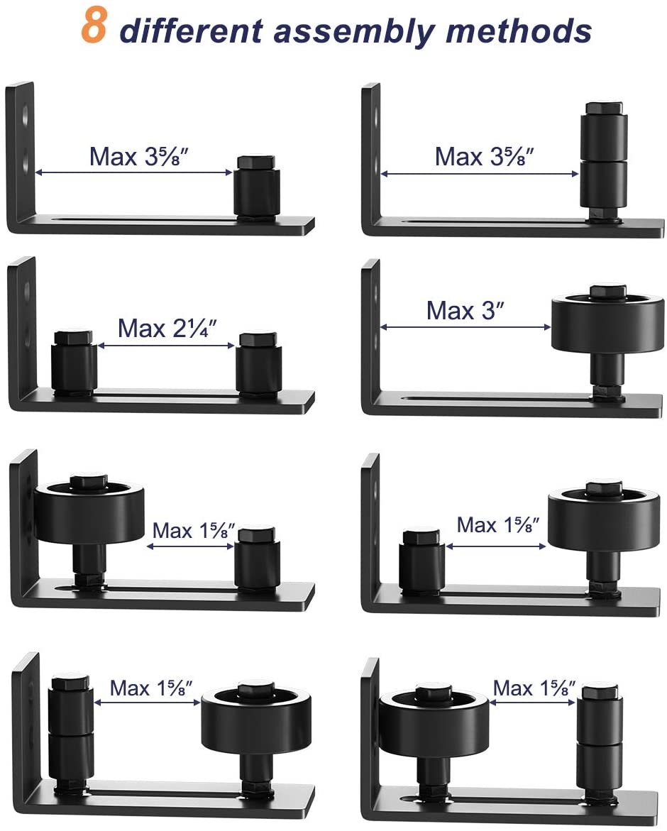 Sliding Barn Door Hardware For Bottom Adjustable Roller - The Shopsite