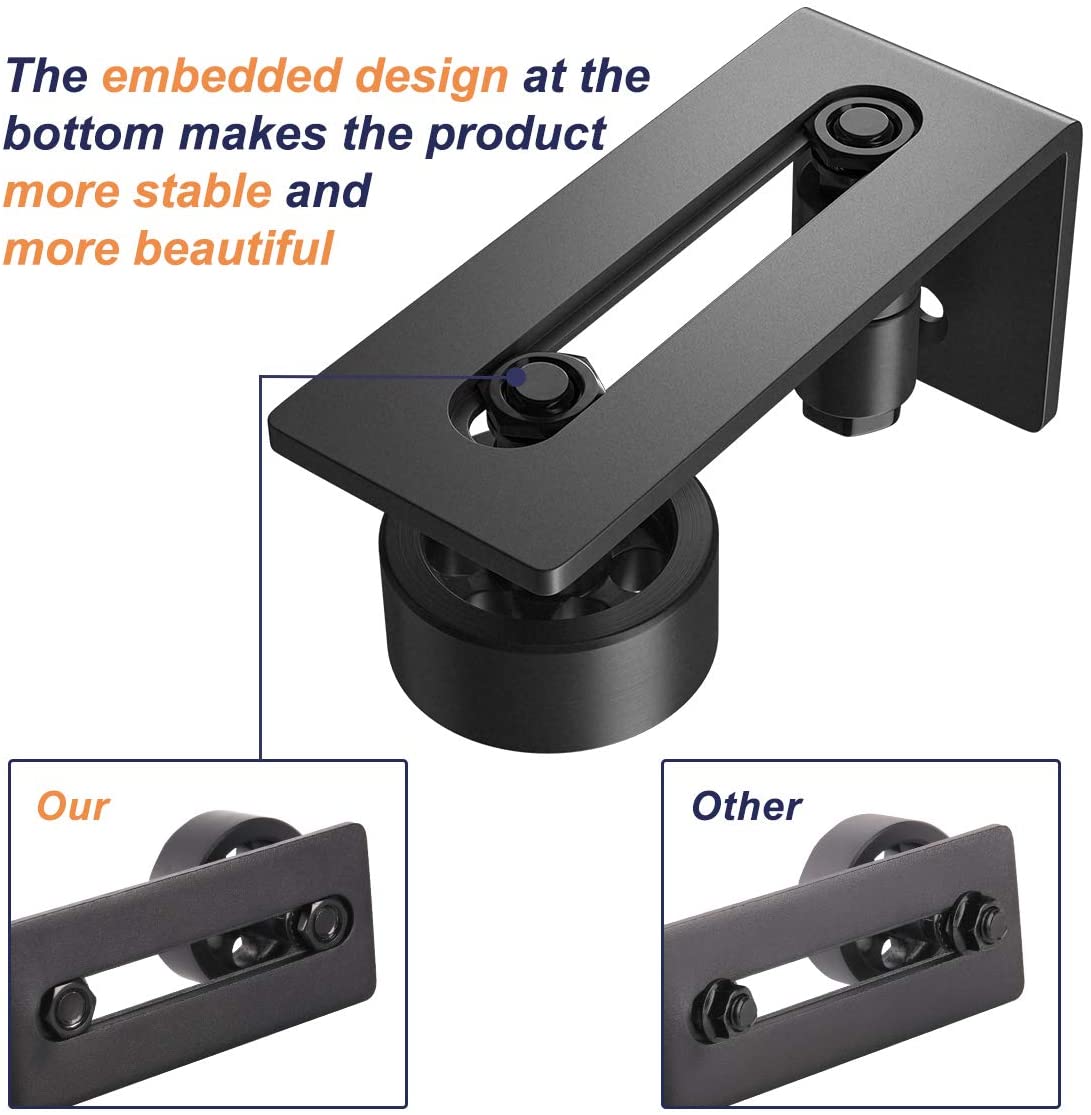 Sliding Barn Door Hardware For Bottom Adjustable Roller - The Shopsite