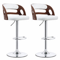 Thumbnail for Retro bar stool with wood backrest and PU seat