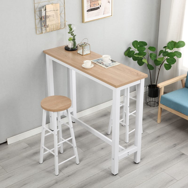 Bar table and stools set