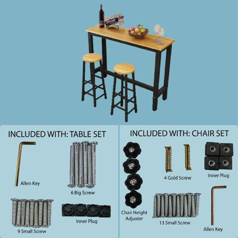 Bar Table Set with Bar Stools Chairs