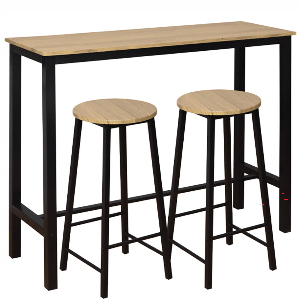Bar stools with footrest and back support
