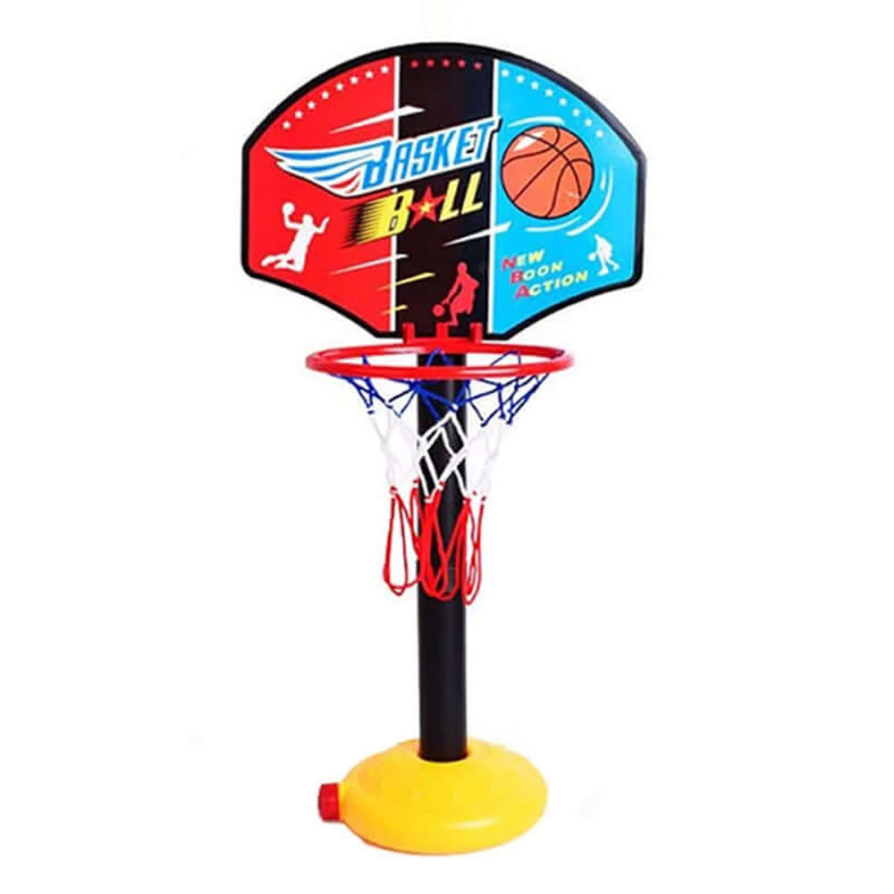 Basketball hoop rim with attached net