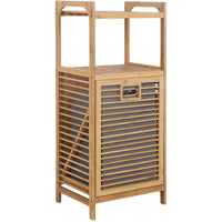 Thumbnail for Bamboo Bathroom Cabinet Hamper Cabinet Organizer