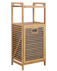 Thumbnail for Bamboo Bathroom Cabinet Hamper Cabinet Organizer