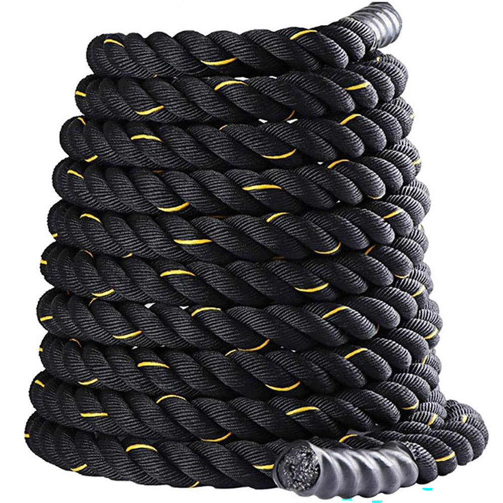 Battle rope laid out full 9m length