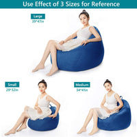 Thumbnail for Close-up of bean bag cover zipper and double suture