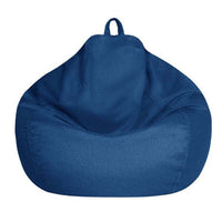Thumbnail for Two large bean bag covers stacked dark blue