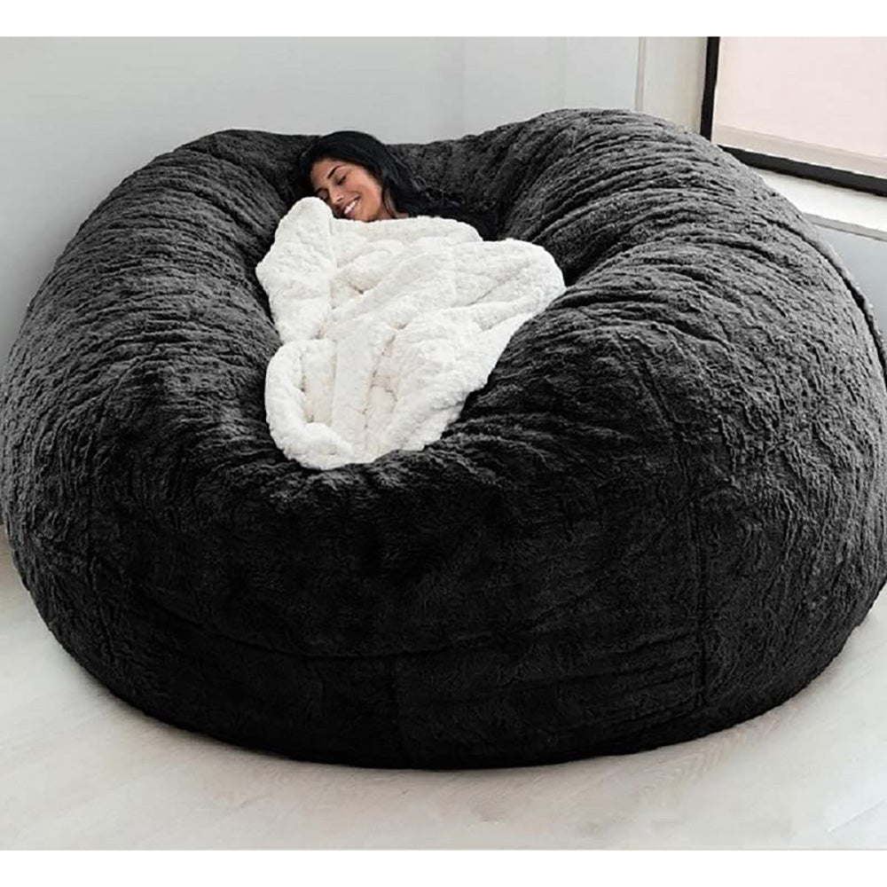 Bean bag cover sofa cushion in snow black colour option