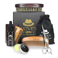 Thumbnail for Beard grooming kit in travel pouch