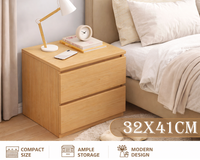 Thumbnail for Bedside Table with Drawers