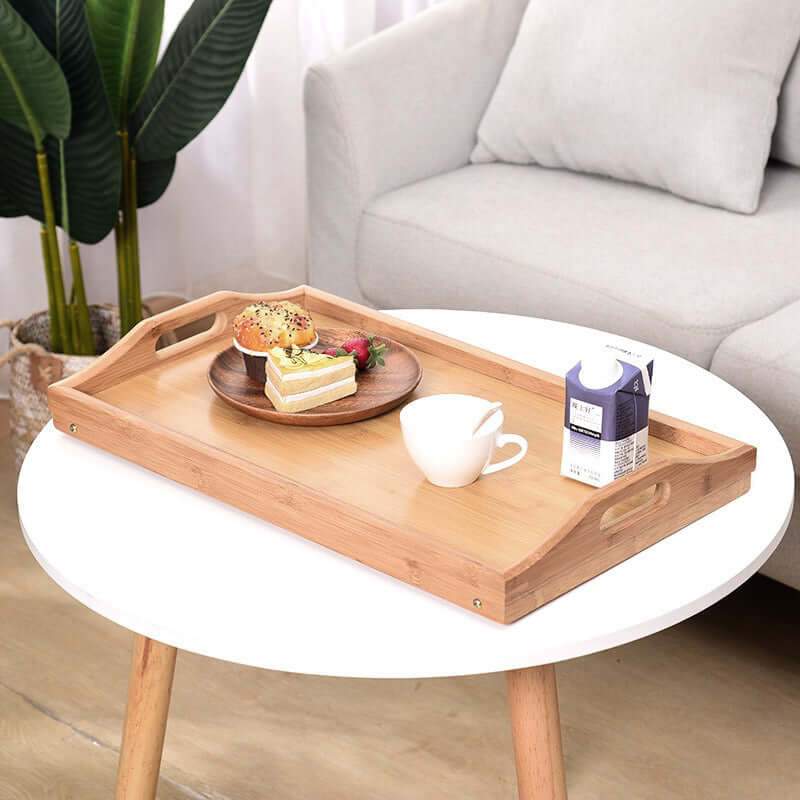 natural bamboo breakfast tray