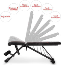 Thumbnail for Adjustable Weight Bench Sit Up Bench - The Shopsite