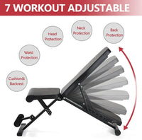 Thumbnail for Weight Bench Adjustable Utility Weight Bench Workout Bench