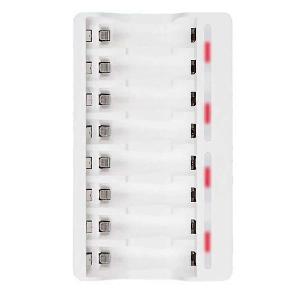 Battery charger with smooth plastic finish