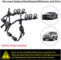 Thumbnail for 3 Bike Carrier Bicycle Rack Support with Fix Bike Rack Strap