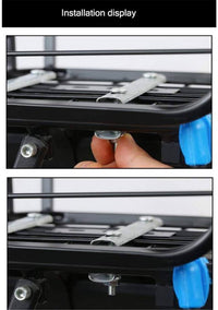 Thumbnail for Rear bicycle basket on front handlebar for NZ mountain bike