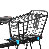 Thumbnail for Rear bicycle basket with removable foldable backpack feature
