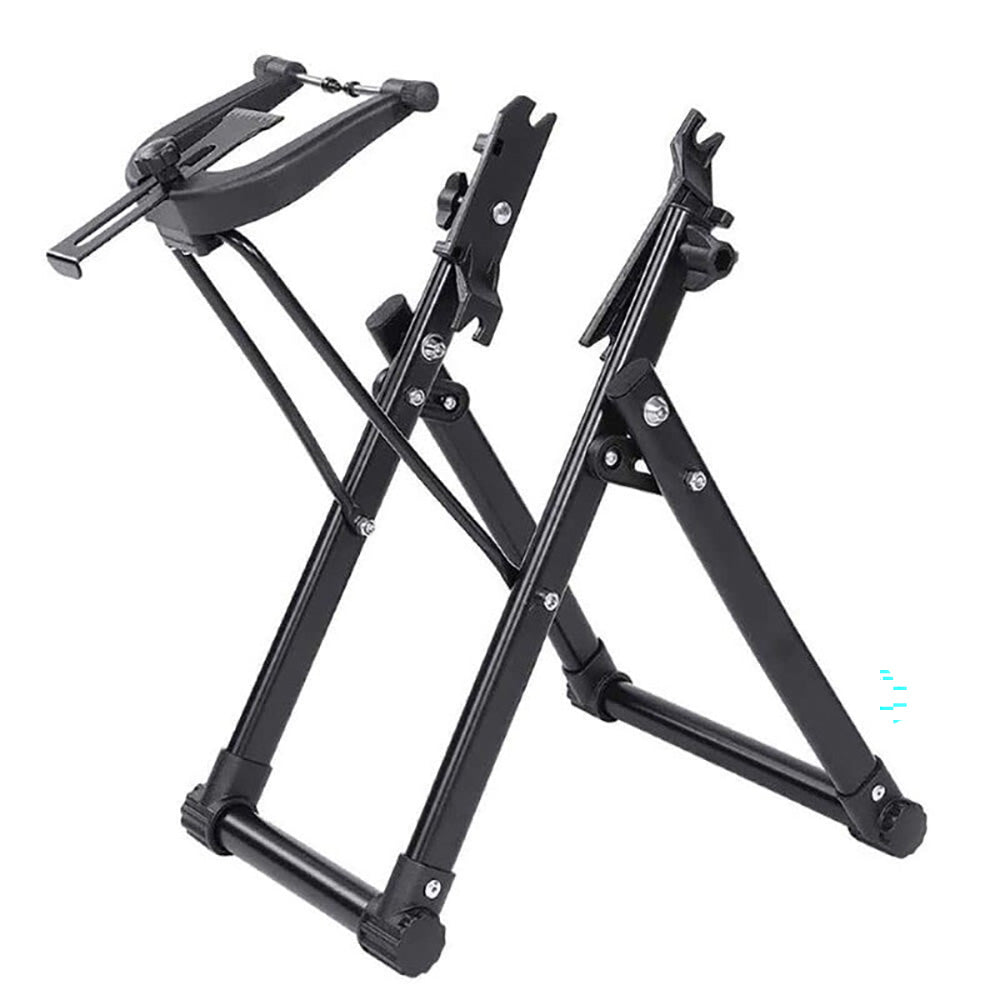 Truing stand rack with plastic measuring parts