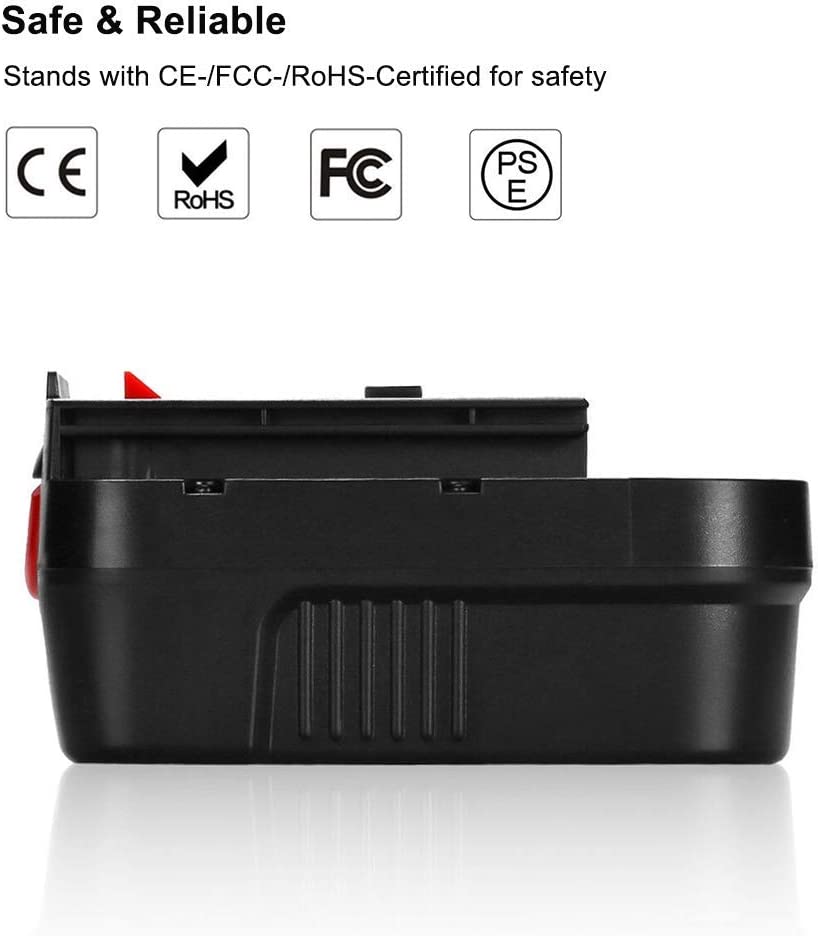 Battery side view showing compact design